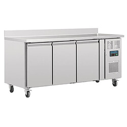 Table réfrigérée positive - Inox 3 portes 417 L avec dosseret - Polar