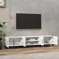 Avis Maison Chic Meuble TV scandinave - Banc TV pour salon blanc 180x31,5x40 cm bois d'ingénierie -MN73516