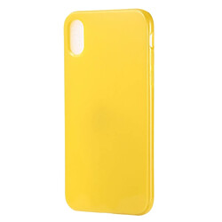 Wewoo Coque Etui TPU Candy Color pour iPhone XR Jaune