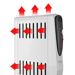 Radiateur à bain d'huile 2000w avec humidificateur - tuareg 2000 - TAURUS ALPATEC