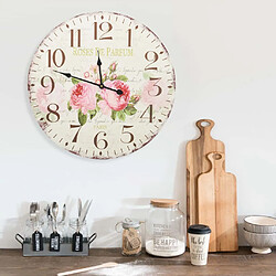 vidaXL Horloge murale vintage Fleur 60 cm