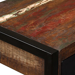 Acheter vidaXL Bureau avec 2 tiroirs Bois de récupération massif 120x50x76 cm