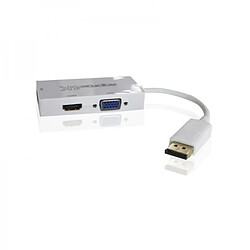 Approx Adaptateur Displayport vers HDMI/VGA/DVI - 3 en 1 - Résolution 4K pas cher