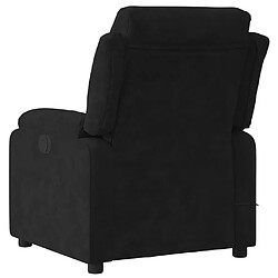 Avis vidaXL Fauteuil de massage inclinable noir velours