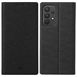 Etui en PU VILI fermeture automatique magnétique antichoc avec support et porte-carte noir pour votre Samsung Galaxy A33 5G