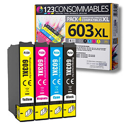 123CONSOMMABLES - 603XL - Pack 4 cartouches compatibles EPSON 603 XL