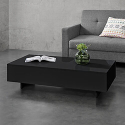 Table Basse Braunschweig 115 x 55 x 31 cm Noir [en.casa]