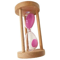 Avis Sablier en bois rond cadre sablier pour enfants cadeau Home Decor Pink 6min