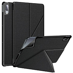 Etui en PU Sommeil/Réveil avec support origami noir pour votre Lenovo Tab P11 Pro J716/TB-J706F