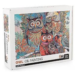 Universal 1000pcs Owl Painting Yigsaw Learning Enseignement éducatif Assemblage de jouets en puzz pas cher