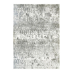 Thedecofactory VESTALE IMPRESSION - Tapis extra-doux impression gris argent 120x170