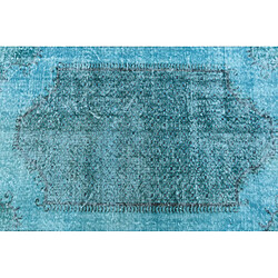 Avis Vidal Tapis de laine 284x155 turquoise Ultra Vintage