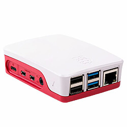 Acheter Boîtier Officiel Rouge et Blanc pour Raspberry Pi 4 - Raspberry