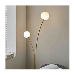 Acheter Endon Lampadaire Bloom en Acier , Plaque en laiton satiné et verre opale