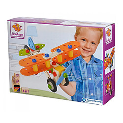 Simba Toys Eichhorn Constructor 4 en 1 Biplan 85 pièces