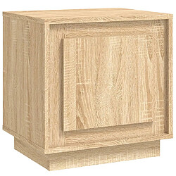 vidaXL Table de chevet chêne sonoma 44x35x45 cm bois d'ingénierie