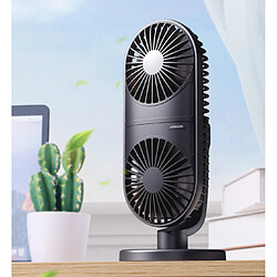 Universal Ventilateur USB rechargeable ventilateur de bureau chuchoté ventilateur silencieux refroidisseur ventilateur vertical double conception 2000mAh |