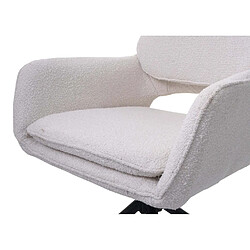 Acheter Mendler Lot de 2 chaises de salle à manger HWC-N74, chaise de cuisine, pivotante Auto-Return, tissu bouclé (540g/m²) Oeko-Tex ~ crème