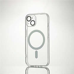 WE Coque de protection MAGSAFE IPHONE 13 Transparent: Compatible avec MagSafe - anneau blanc - anti-rayures - semi-rigide