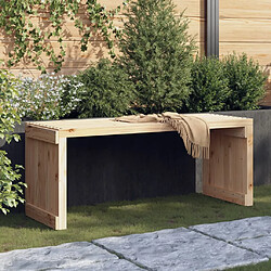 vidaXL Banc de jardin extensible 212,5x40,5x45 cm bois massif de pin