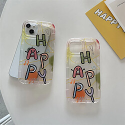 Avis GUPBOO Étui pour iPhone11ProMax Graffiti Couleur Lettres Simple Téléphone Mobile Cas Transparent Femmes