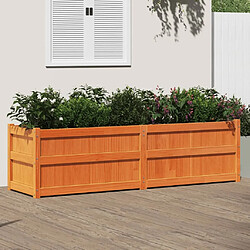 Maison Chic Jardinière,Bac à fleurs - pot de fleur cire marron 180x50x50 cm bois de pin massif -GKD89925