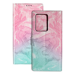 Etui en PU impression de motif magnétique rose/bleu pour votre Samsung Galaxy S20 Plus/S20 Plus 5G