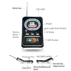 Avis Détecteur De Traceur GPS Anti-Caméra Espion Portable Pour Hôtels Et Voitures YONIS