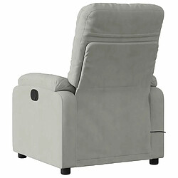 Acheter Maison Chic Fauteuil Relax pour salon, Fauteuil inclinable de massage électrique gris clair -GKD20916