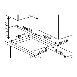 Table de cuisson à induction 60cm 4 feux 7200w noir - hii64206f2mt - BEKO pas cher