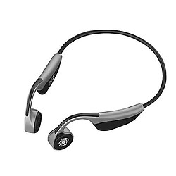 Universal Casque à conduction osseuse - INHI V9 Bluetooth moins de fil gris.