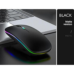 Avis Universal Souris Bluetooth RGB Souris sans fil rechargeable pour ordinateurs portables iPad Apple Ordinateurs portables Silent Electrostatic LED Rétro-éclairage Souris ergonomique