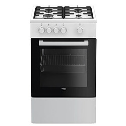 Cuisinière gaz BEKO FSG522DWC 68L 4 foyers