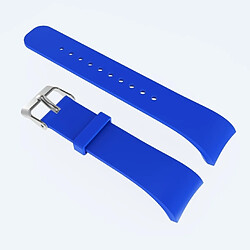 Wewoo Bracelet de montre en cuir couleur unie pour Galaxy Gear Fit2 R360 (bleu)