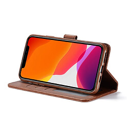 Wewoo Coque Pour iPhone 11 Pro LC.IMEEKE Housse en cuir de veau avec support et fentes cartes et portefeuille noir pas cher