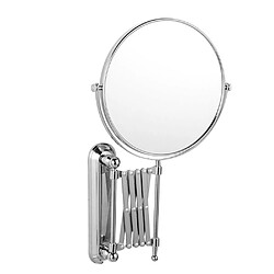 Universal 6 pouces 3x miroir mural rond agrandi miroir de salle de bain rétractable double face miroir de maquillage rotatif 360 degrés