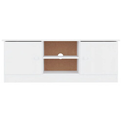 Avis vidaXL Meuble TV ALTA blanc 112x35x41 cm bois massif de pin