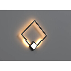 Inspired Applique carrée, LED 25W, 3000K, 1370lm, Noir, Garantie 3 ans