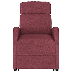 Avis vidaXL Fauteuil Rouge bordeaux Tissu