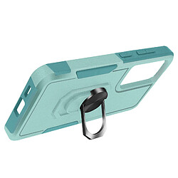 Avizar Coque Antichoc pour Samsung Galaxy S24 Anneau Support Vert Pâle