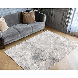 Lisa Design Telio - tapis rectangulaire motif relief - gris pas cher