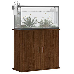 Avis vidaXL Support pour aquarium chêne marron 81x36x73cm bois d'ingénierie