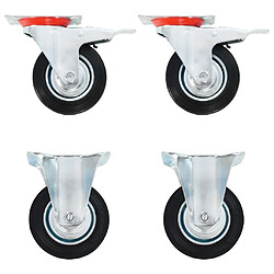 vidaXL Roulettes 4 pcs 100 mm