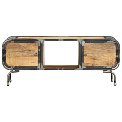 Maison Chic Meuble TV scandinave - Banc TV pour salon 110x30x42 cm Bois massif de manguier -MN37638