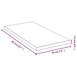 Avis vidaXL Étagère murale 40x20x1,5 cm bambou