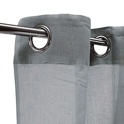 Avis Thedecofactory COTONNADE - Voilage à œillets 100% coton gris clair 105x250