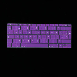 Film protecteur de clavier espagnol phonétique pour Macbook 12 pouces violet