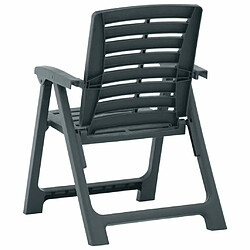 Maison Chic Lot de 2 Chaises de jardin,Fauteuil d'extérieur Plastique Vert -MN40950 pas cher