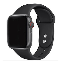 PHONECARE Bracelet SmoothSilicone pour Apple Watch Series 8 Aluminum - 41mm - Noir