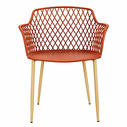 Avis Paris Prix Lot de 4 Fauteuils Design Malaga 80cm Terracotta